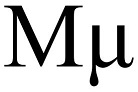 Mu, the first syllable in the words "music"